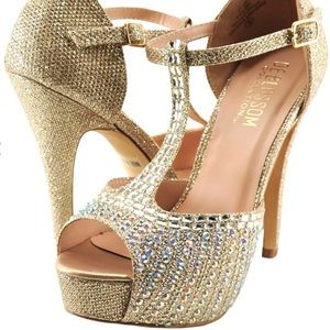 Nude Sparkle Heels